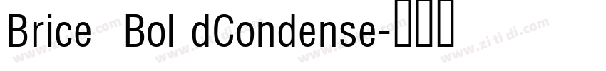 Brice  Bol dCondense字体转换